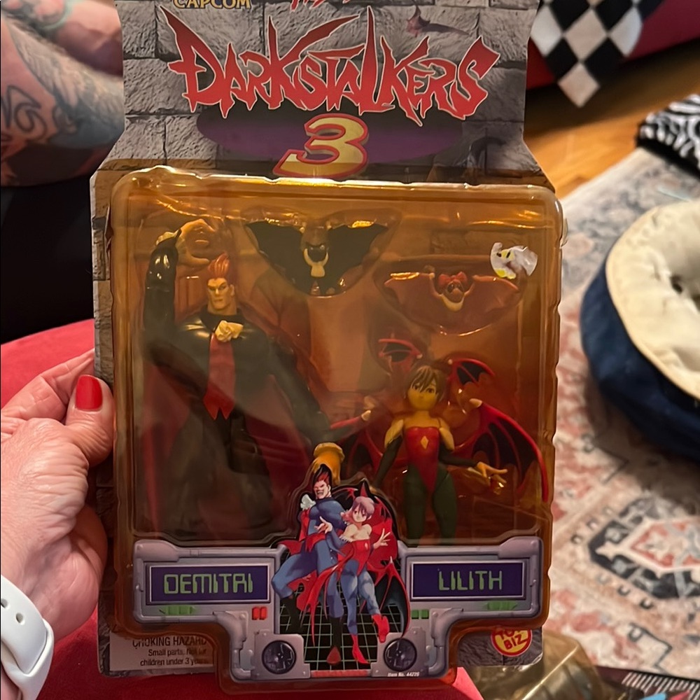 Vintage Darkstalkers 3 Demitri and Lillith action figures